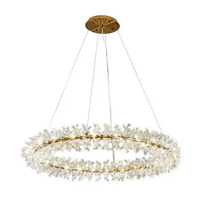 Modern LED Chandelier for living Room Luxury Crystal Chandeliers Lighting Gold/ Chrome Polished Steel Design Chandelier