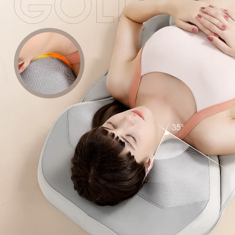 Intelligent Multifunctional Body Massager Massage Mattress With Airbag Cervical Spine Kneading Waist Back Vibration Heating Neck