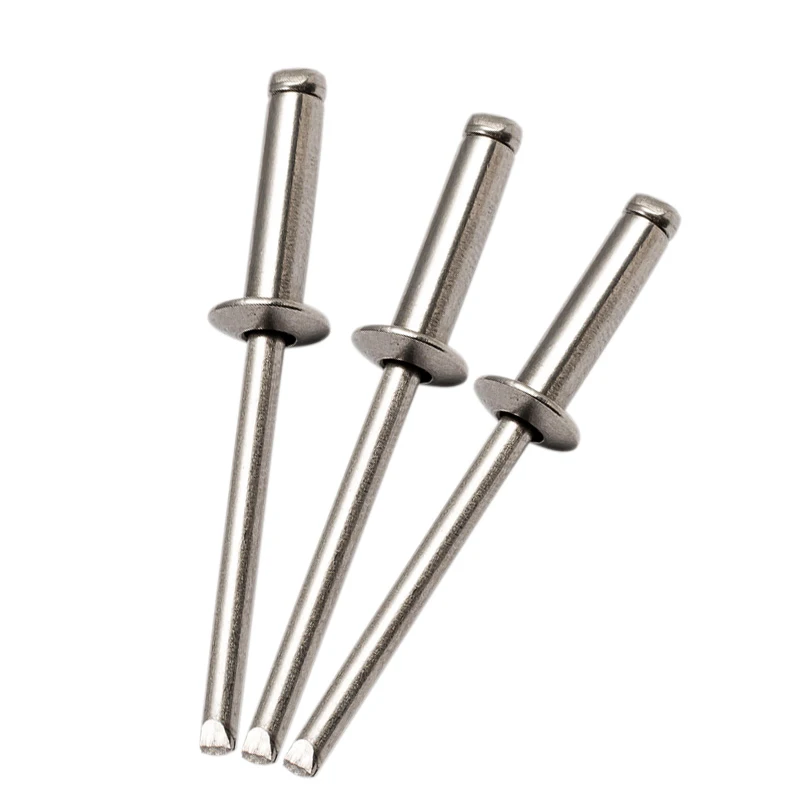 Rivet Nails Blind Size Din7337 Pop Steel Button Nail Head Aluminium