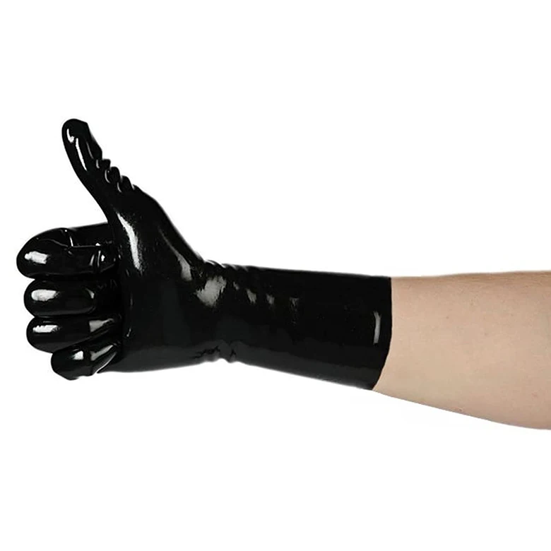 Naked Women With Latex Gloves