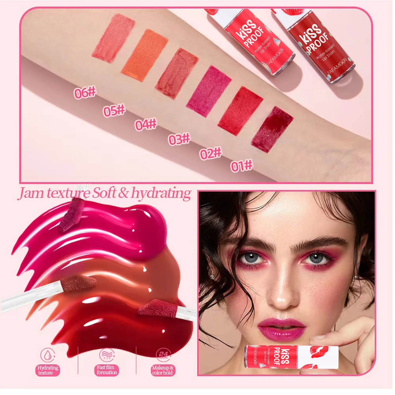 Explosive Moisturizing Matte Longlasting Lipstick Water Lip Stain Lip