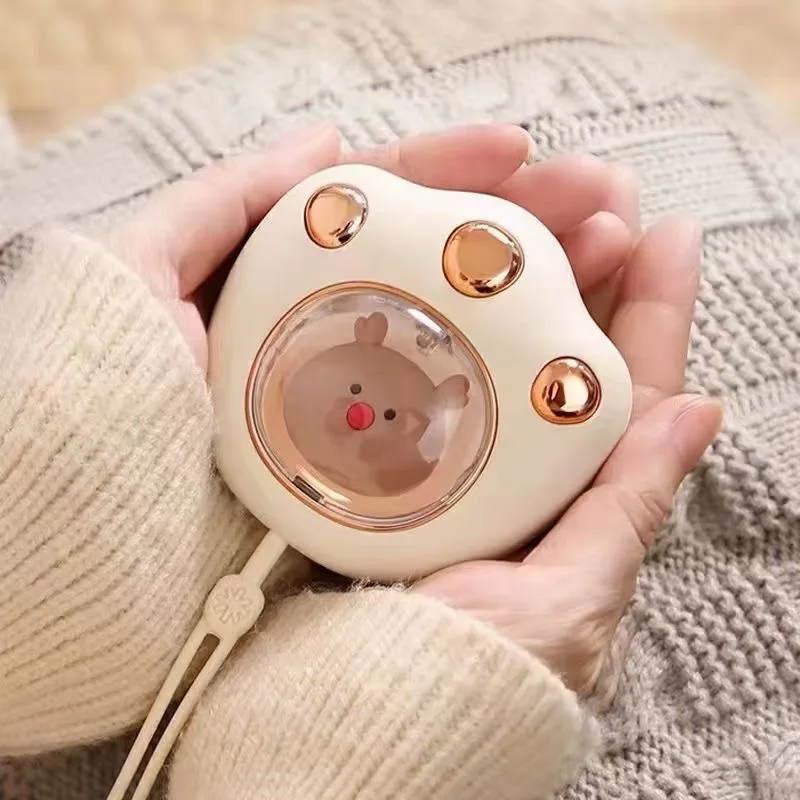 EDCR Cat Paw Handwarmer Winter Heater Portable Mini Hand Warmer USB Mobile Power Charging Handy Warming Warm Baby Heater 