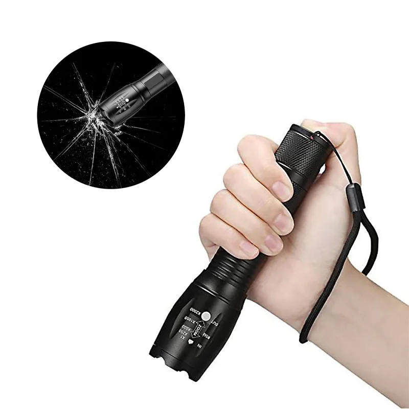 High Quality 18650 Zoom Explosion Proof Rechargeable 1000 Lumens Tactical LED Flashlight Torch