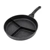 die cast aluminum Multifunction three selection fry pan