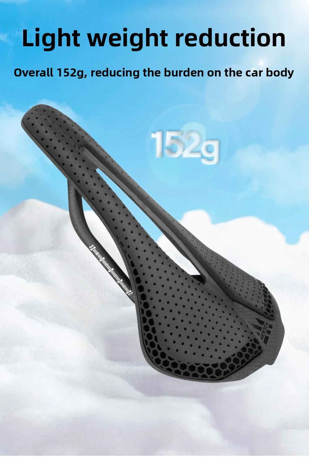 Meroca Vg R1 3D Printed Carbon Fiber Bottom Cushion T800 3K Simple Style Enhanced Shock Absorption Comfort Ventilation Function