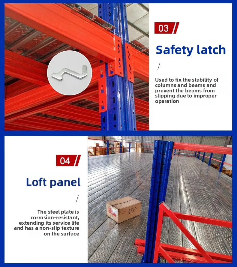 Mezzanine Rack Kit Industrial Multi-Layer Mezzanine Floor Racks Warehouse Storage Kits ...