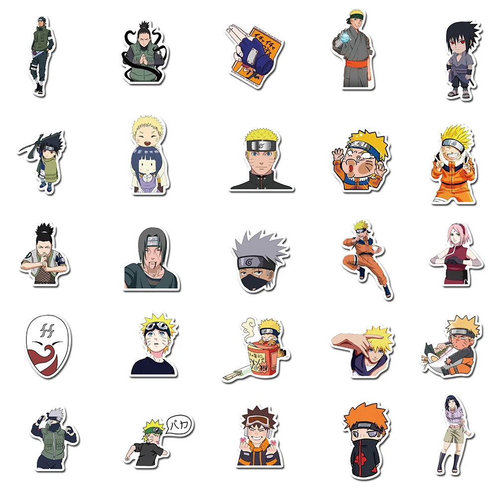 naruto stickers 50pcs anime waterproof for decal laptop water bottle car cup computer guitar skateboard luggage bike kids gift buy naruto stickers naruto anime stickers laptop water bottle stickers product on alibaba com