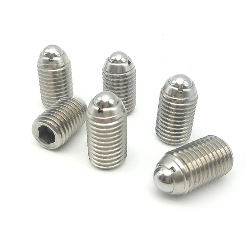 Factory Direct Supply High Quality ZBSJF Heavy Load Slotted Head Stainless Steel Ball Plunger Inner Hexagon Fastener Factory Low MOQ manufacture