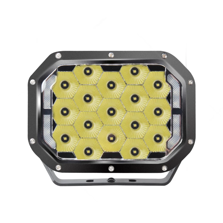 High Bright square 9 inch 360W 4D auto 4x4 4wd offroad led driving work light bar for motorcycle tractor truck car vehicles