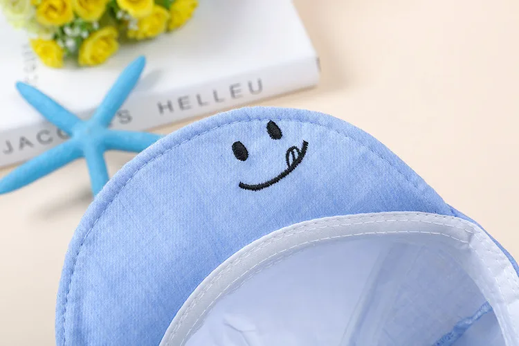 Cute Baby Hats Baby Boys Girls Kids Polka Dot Hat Smiling Face Wave Point Baseball Cap Sunhat casquette enfant Baby Hat