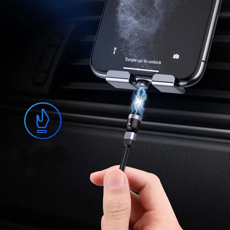 540 Rotation Led 3 In 1 Fast Charging Magnetic Cable Charger - ANKUX.COM
