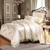 Quilt sets, Duvet Cover Set 3 Pieces, Cotton/Viscose Woven Floral Patten Jacquard, luxury Comforter with pillow case