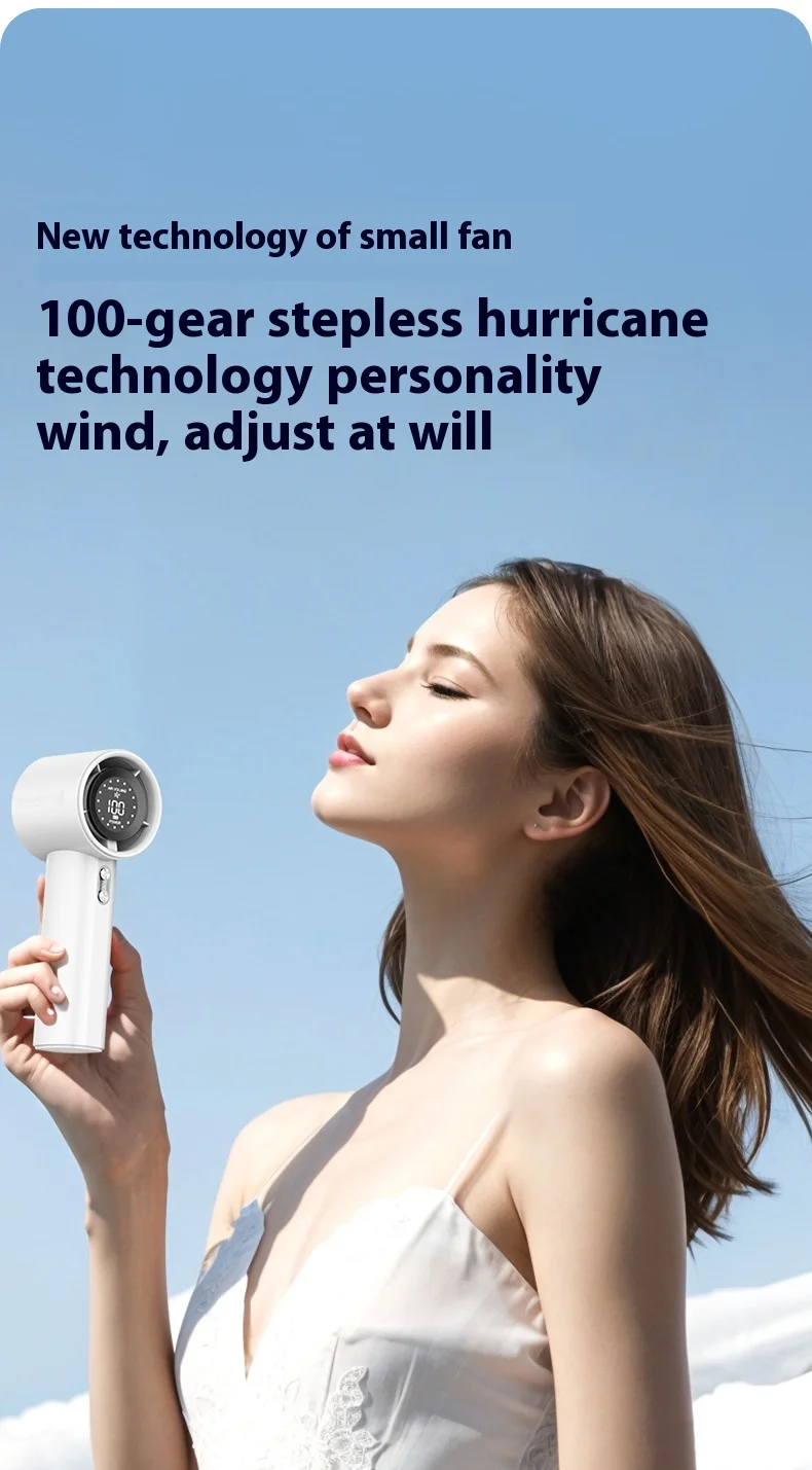 Handheld Foldable Portable Fan, USB, 4000mAh - detail 8