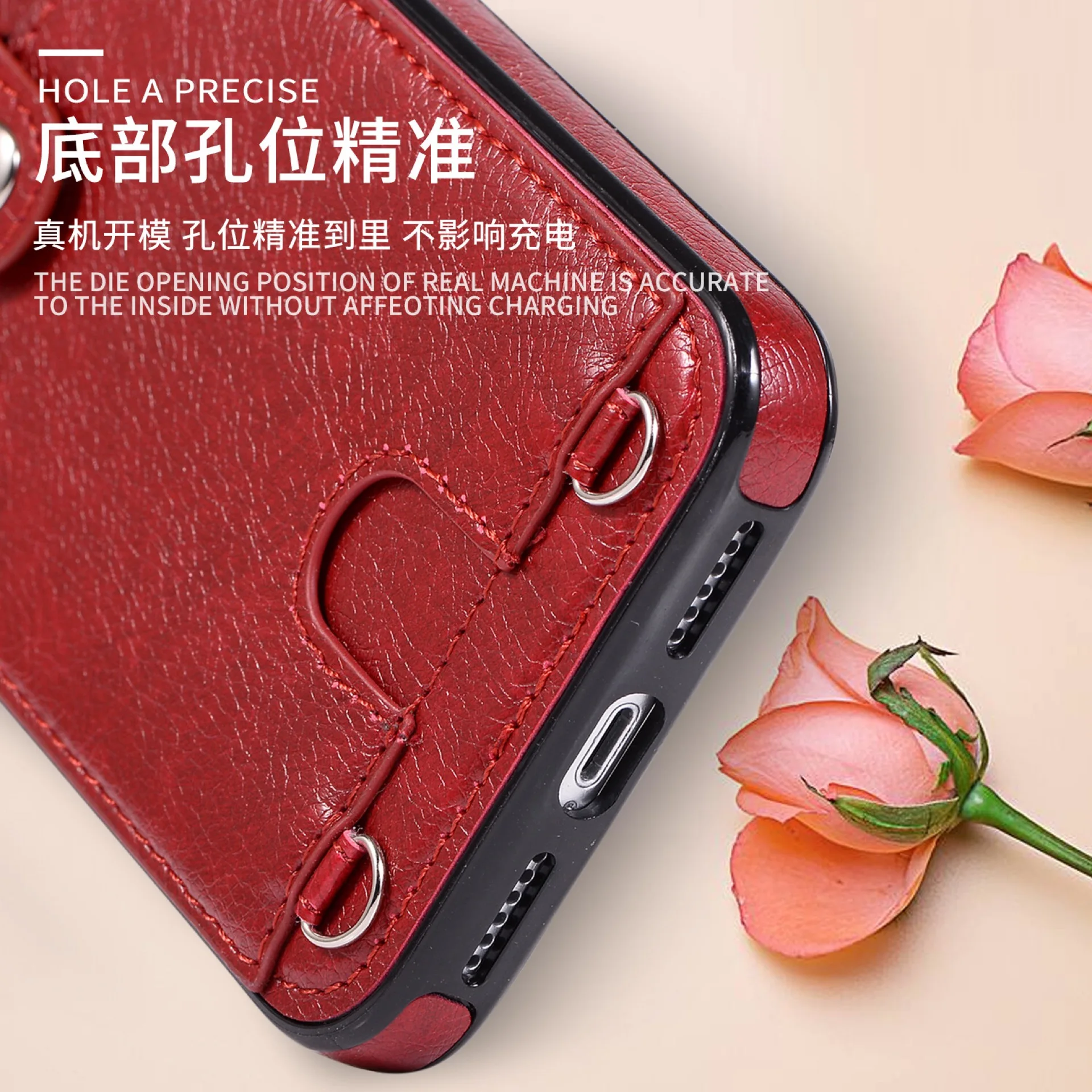 High Quality Wallet Leather Crossbody Purse Bag For Cell Phone Case Crossbody With Long Shoulder