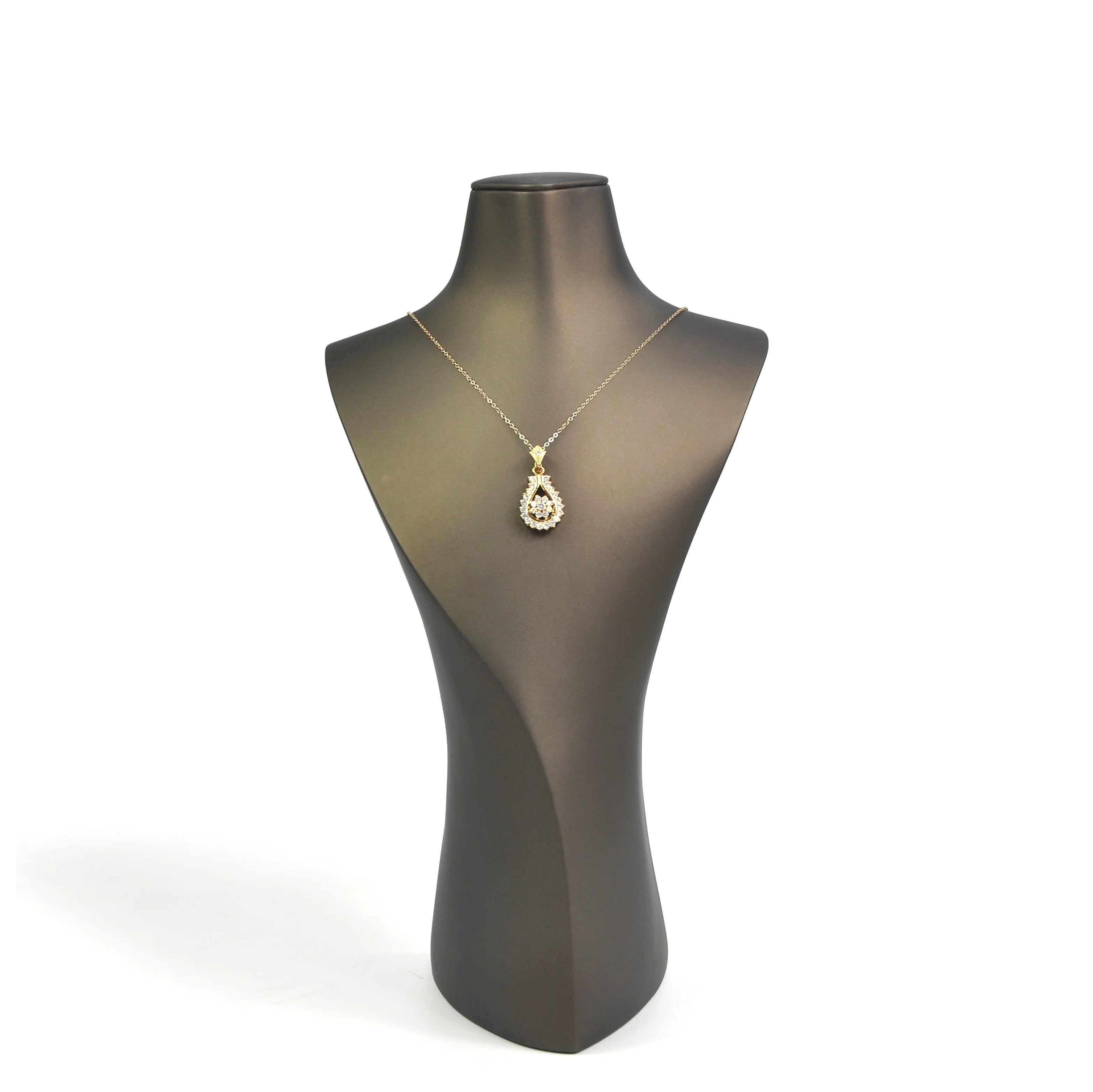 High Quality Custom Pu Leather Luxury Bust Jewelry Display Busts