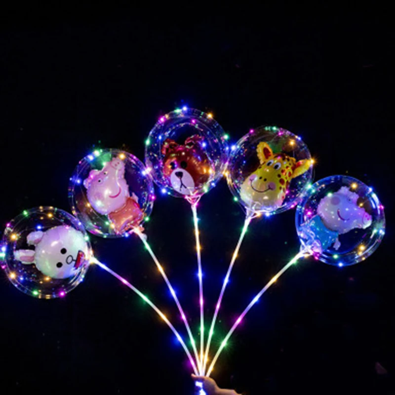 Led for balloon with card rose bouquet 5 reviews light flower inside