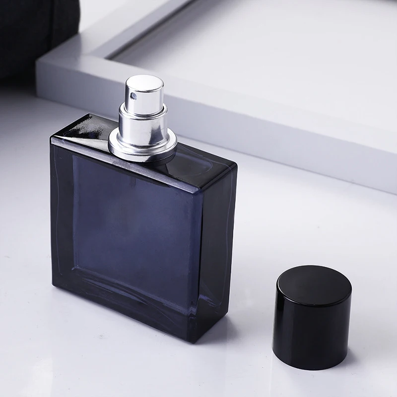 Fancy Black Luxury Empty Glass Perfume Spray Bottles Crystal 30ml 50ml 100ml Buy Custom 9794