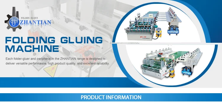 ZH-500 Factory supply high productivity printing factories equipment mini automatic folder gluer