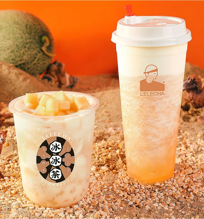 
Custom Logo 360ml 500ml 700ml Disposable Plastic Smoothie Boba Cup with Lid 
