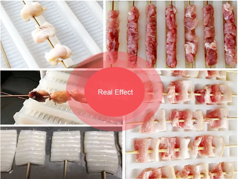 Manual Mutton Beef Chicken Bbq Meat Wear String Threading Making