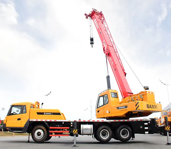 High performance SAN Y 25t truck crane 25ton STC250 with spare parts hot sale