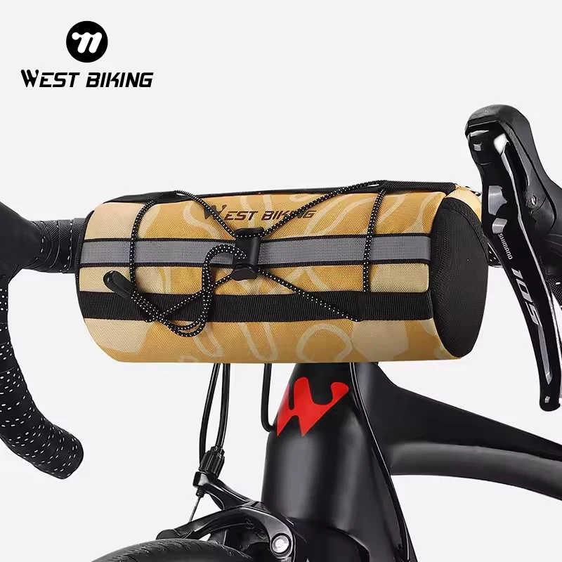 WEST BIKING Handlebar Bag - Durable, Waterproof, 2L Capacity