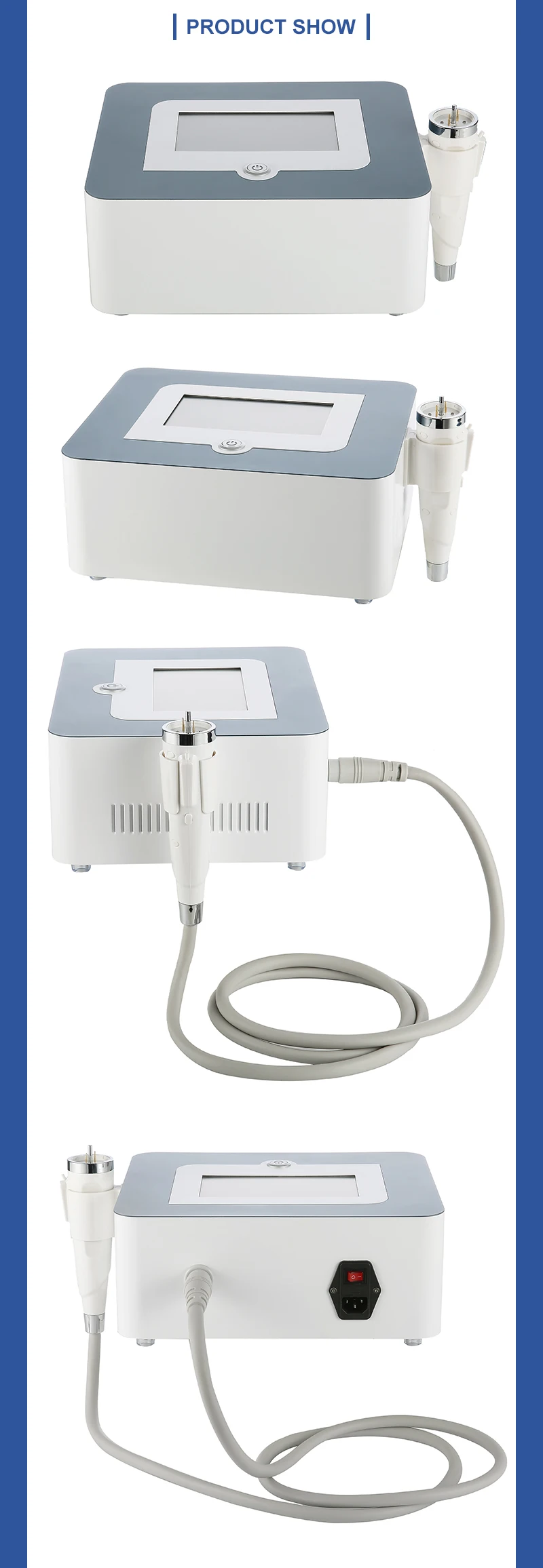 Portable acne remover hair loss fractional rf micro needle microneedle derma pen roller