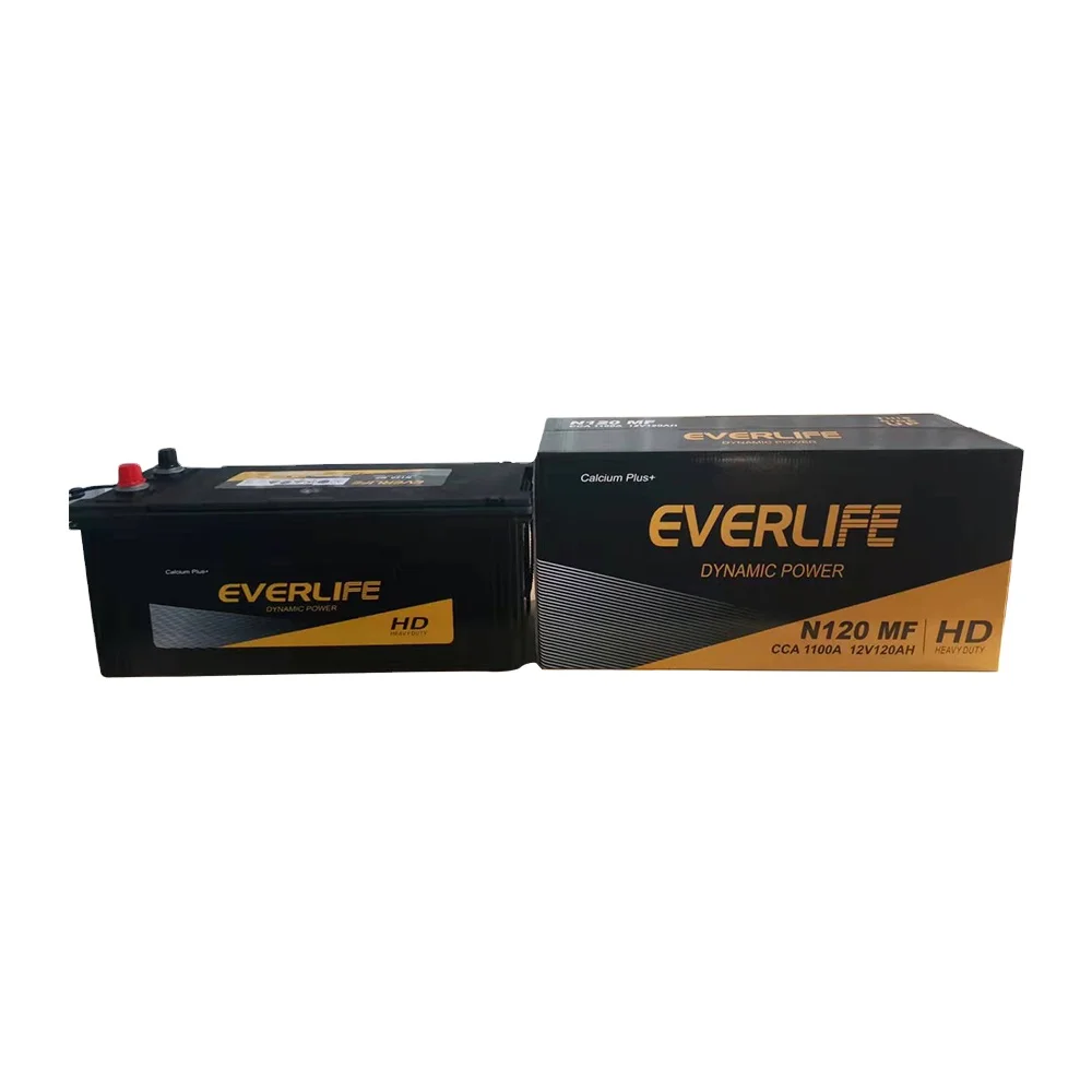 Maintenance-free Jis Standard Lead Acid Battery N120 120ah Starter ...