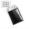 20x28 Custom Metallic Foil Black Mailing Bubble Envelope Plastic Padded Clothes Bubble Mailer
