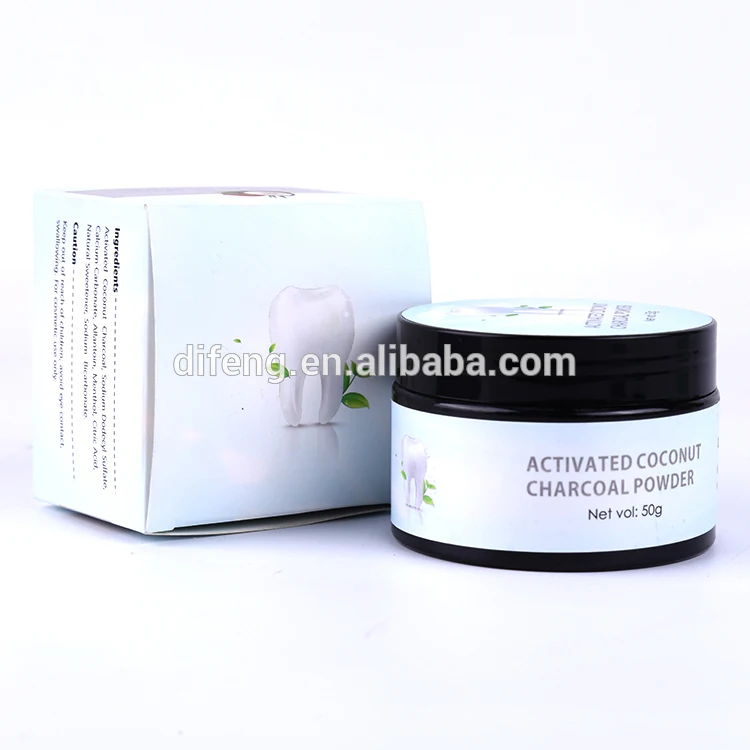 2020 hot selling activated charcoal & coconut teeth whitening powder