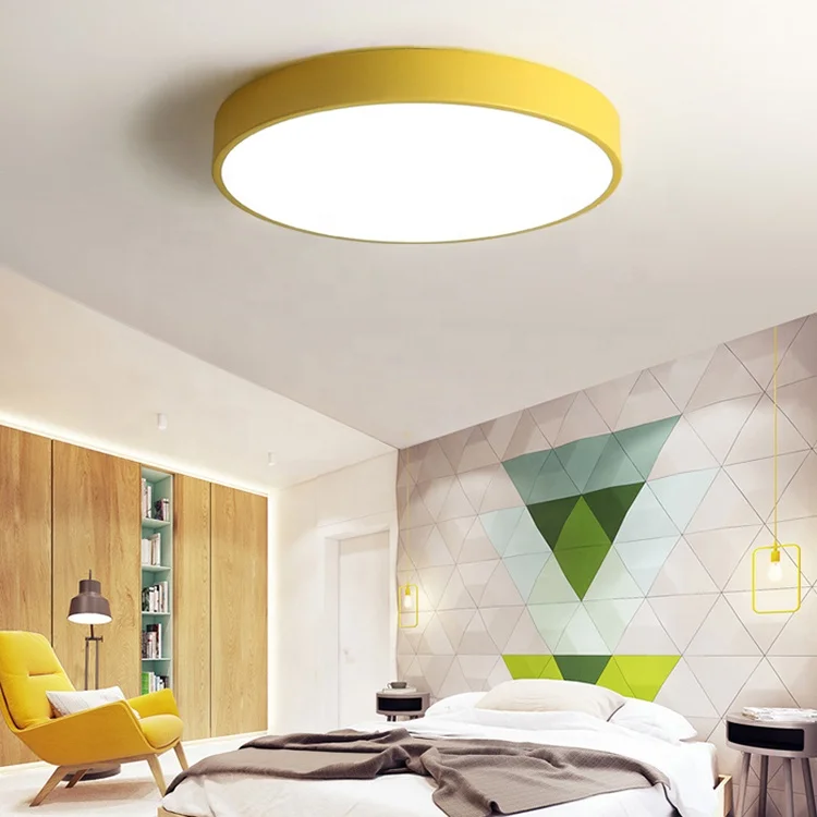 Nordic design anti glare remote bathroom smart surface mount modern down lights lamp led ceiling light