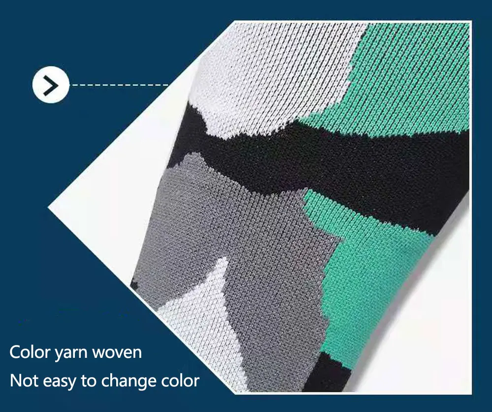 Compression-Socks-4.  Eco-Friendly Unisex custom logo running medical football sports compression socks 