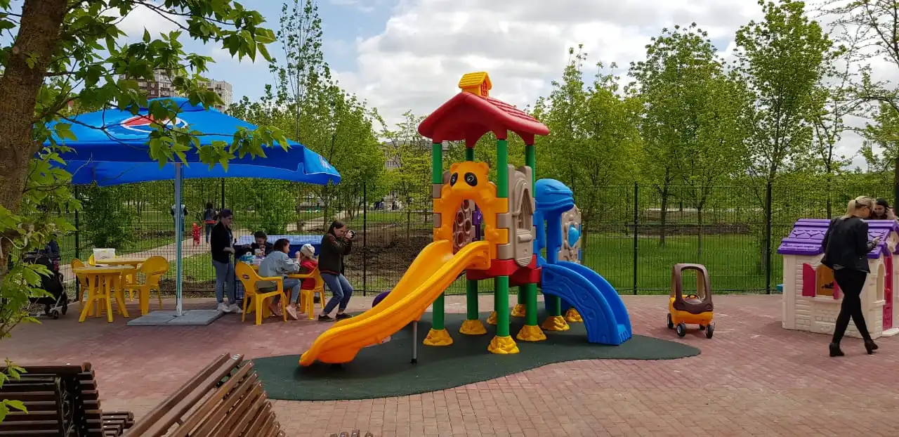 可爱的孩子户外游乐场户外玩套塑料幻灯片销售 qx-18064e