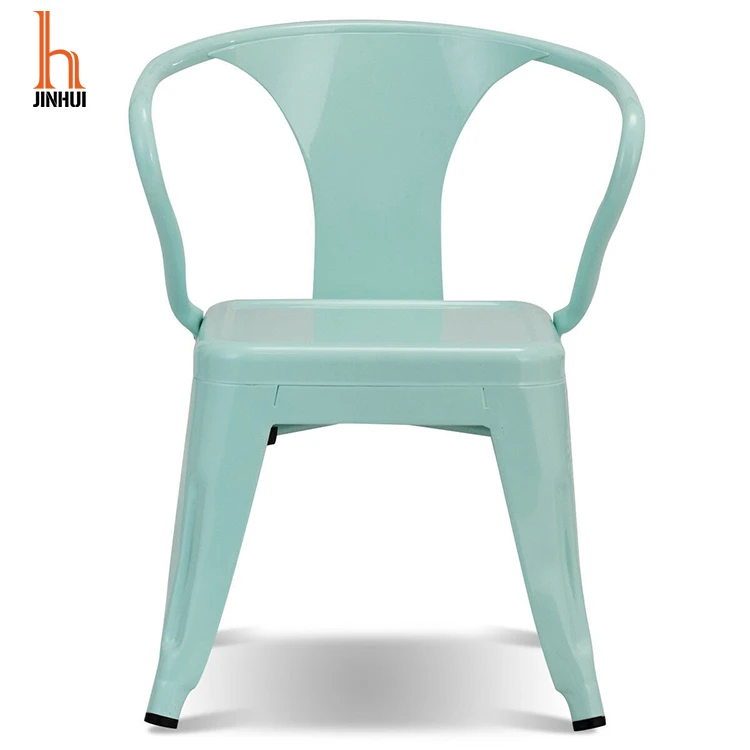 aqua metal dining chairs