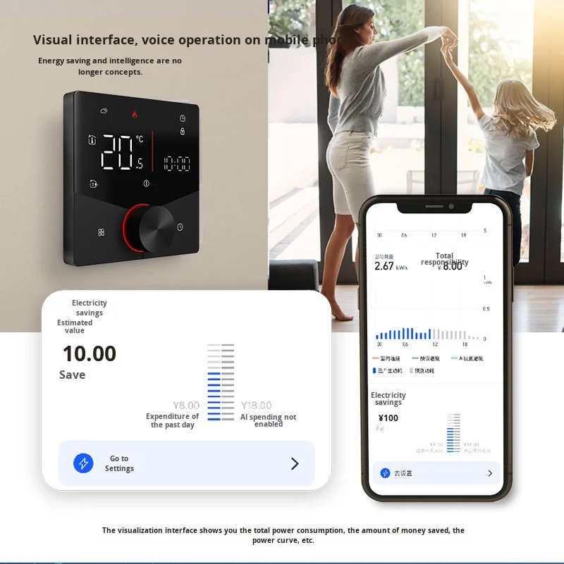 Wireless Wall-mounted Boiler, 220v, 5w - detail 22