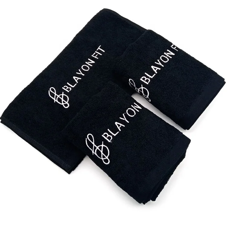 100 Cotton Personalized Embroidery Logo Towel Custom Gym Towel
