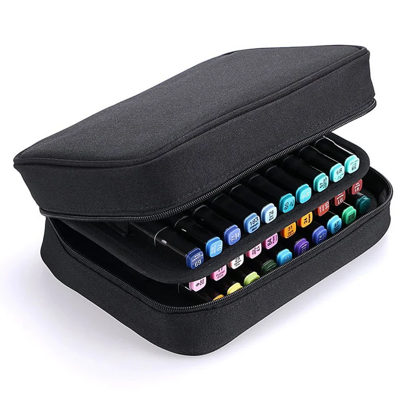 40 Slots Pen Carrying Storage Marker Carry Case Custom Pencil Bag - Buy ...
