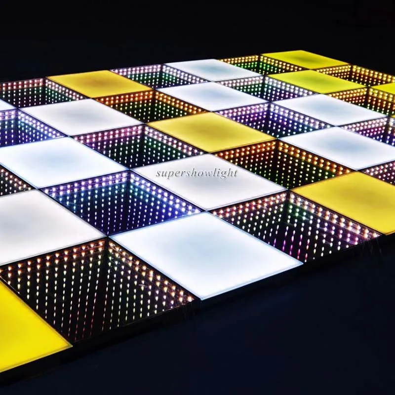20x20ft Wireless Portable Time Tunnel Dj 3d Mirror Rgb Led Dance Floor