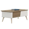 Modern minimalist solid wood coffee table business casual negotiation table