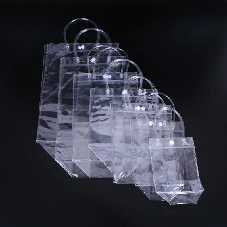 Wholesale Portable Waterproof Opp Bag Promotional Gifts Reusable Foldable Shopping Tote Bag Supermarket PVC Gift Bag