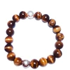 Natural tiger eye bracelet ball 925 silver factory direct wholesale and retail