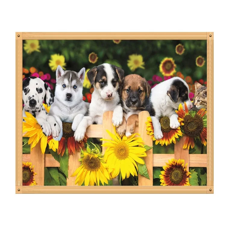 
5D DIY Colorful dog Diamond Painting full drill Pet dog Cross Stitch Resin Craft Needlework Diamond Embroidery Painting 
