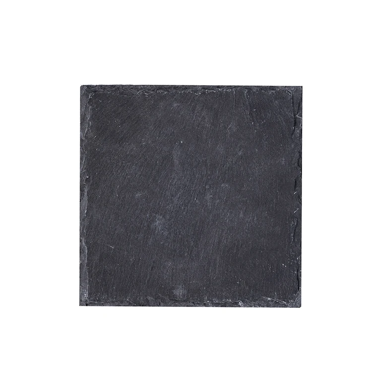 Natural Slate Stone Granite Coasters Plucemats Dish Decoration Table