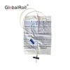 1500ml 2000ml adult disposable medical portable male female drainage catheter urine bag with T valve outlet