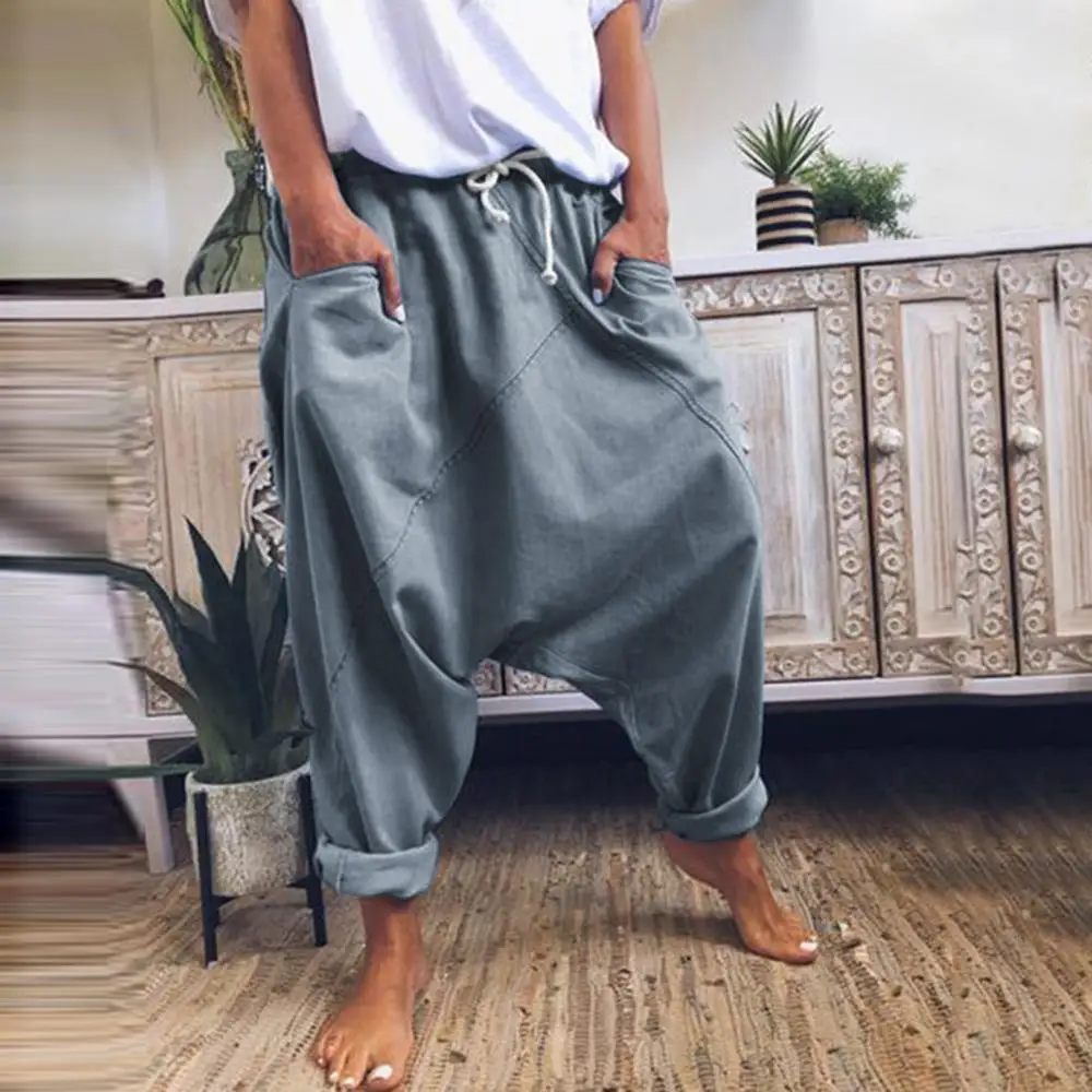 Salopette Femme ORANDESIGNE - Style Harem Décontracté | Pantalon Large Vintage Grande Taille
