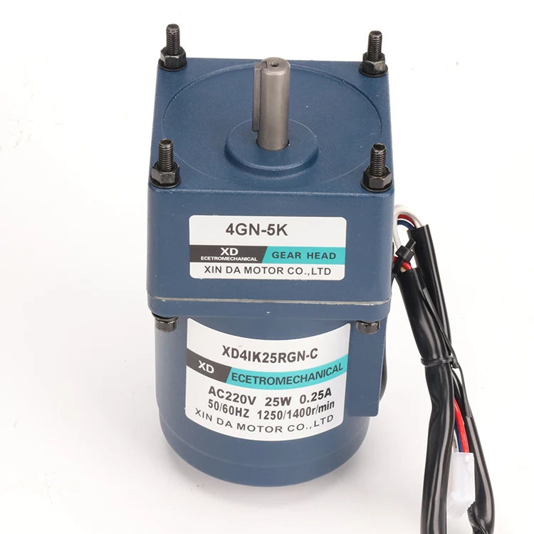 220v Ac Reduction Motor 25w Gear Reduction Motor Miniature Speed Adjustment Pony Singlephase