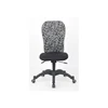 modern small base swivel roll fabric office chair with leopard pattern
