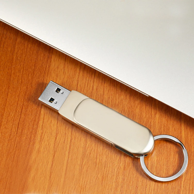 Metal shell rotatable USB flash drive 64gb 32gb 16gb 8gb flash drive memory stick - ANKUX.COM