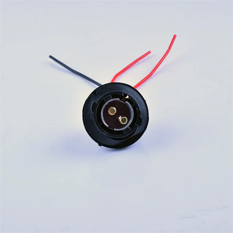 Wholesale Custom Plastic Auto Car Part Copper Wire 2pin Light Socket