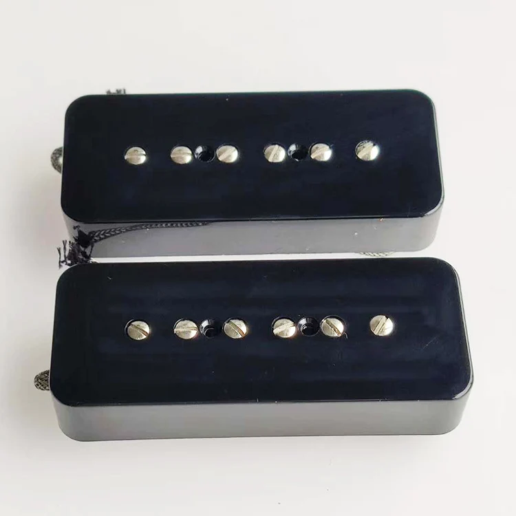 Wholesale Alnico 5 Black Humbucker Size P90 Electric Guitar